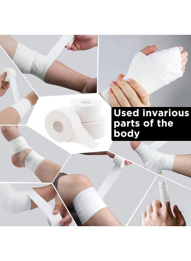 DUNISO 3 Rolls Athletic Sports Tape,Kinesiology Tape,Foam Underwrap,Soft Sports Tapes,Moisture-Proof and Breathable,Protect for Ankles Wrists Hands and Knees,for Gym Fitness Running Tennis Swimming Football，2.5cm*10m - Image 5